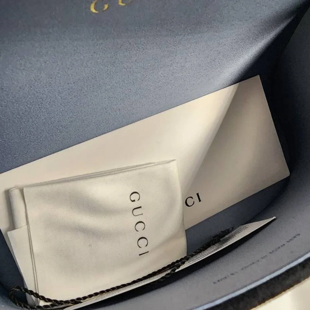 Gucci Logo-Cutout Acetate Rectangle Sunglasses Men's Matte Solid White